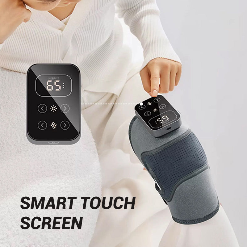 Heated Knee Brace with Massage | Adjustable Thermal & Vibration Support | USB/Wall Powered