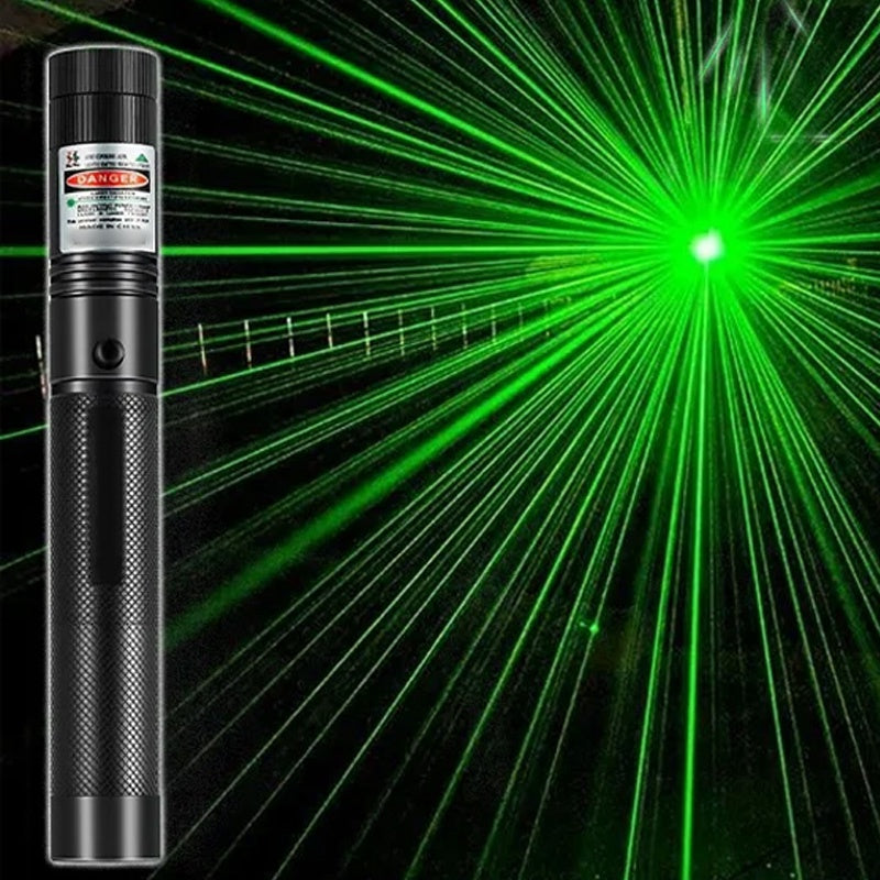 Red and green single-point laser light