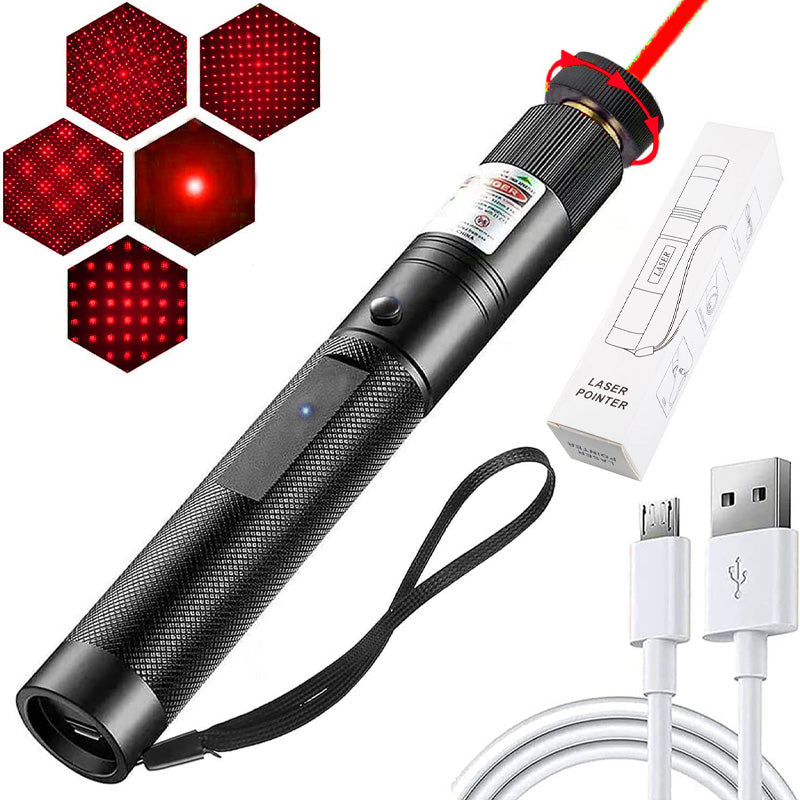 Red and green single-point laser light