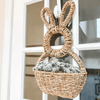 Limited Time 50% Off Handcrafted Hanging Bunny Basket, Spring Decor