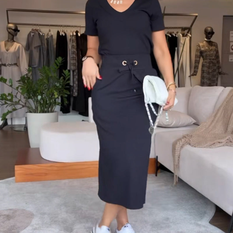 Limited time 50% discount💥Women’s V-neck top and skirt set