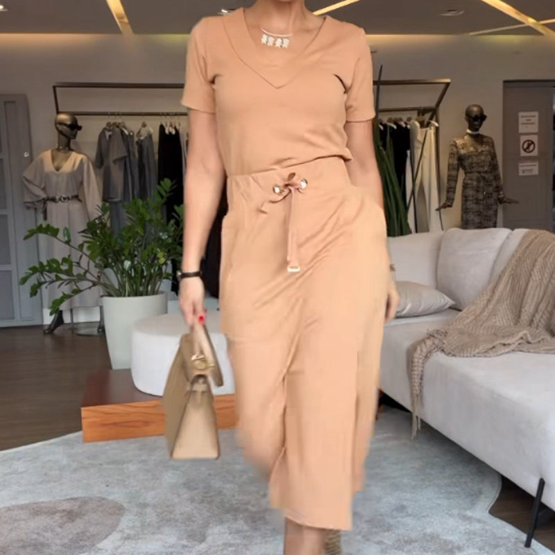 Limited time 50% discount💥Women’s V-neck top and skirt set