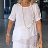 Limited Time 50% Off💥Women's Tiered Solid Round Neck Dress