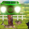 Solar Animal Repellent Device | Flashing LED & Sound Alarm | Outdoor Weather-Resistant
