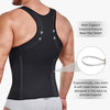 Men’s Shapewear Vest | Adjustable Slim Fit | Posture Support with Steel Bones