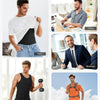 Men’s Shapewear Vest | Adjustable Slim Fit | Posture Support with Steel Bones