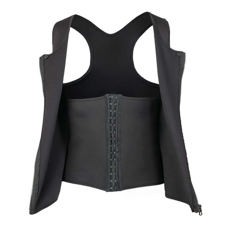Men’s Shapewear Vest | Adjustable Slim Fit | Posture Support with Steel Bones