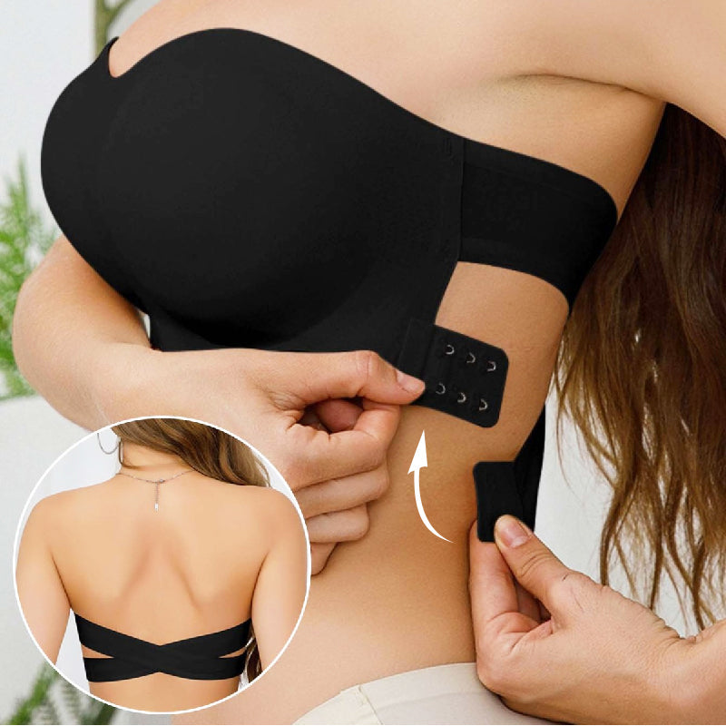 Women’s Strapless Bra | Grip-Sure Side Closure | Seamless Invisible Support | Cloud-Soft Nylon