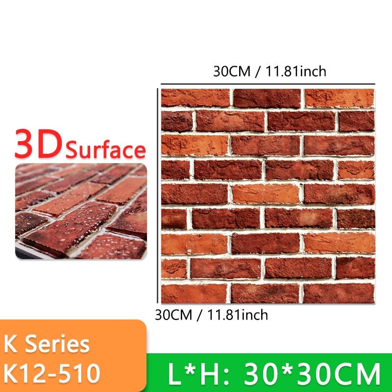 (PACK 5+5 FREE) Stick-On 3D Wall Tiles