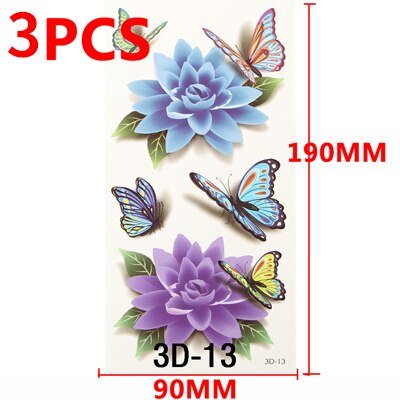 Temporary Tattoos 3D Waterproof