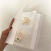 Transparent Jewellery Storage Book Set