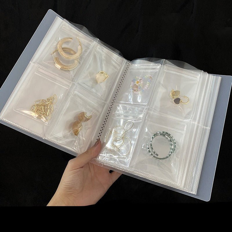 Transparent Jewellery Storage Book Set