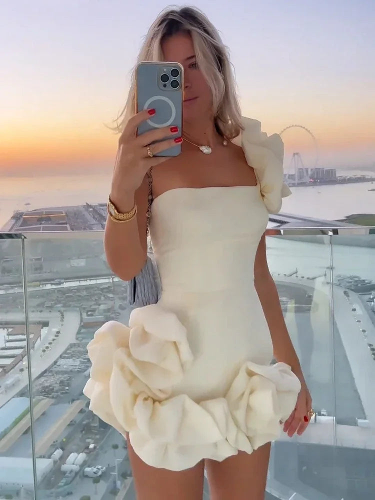 Elegant Floral Mini Dress