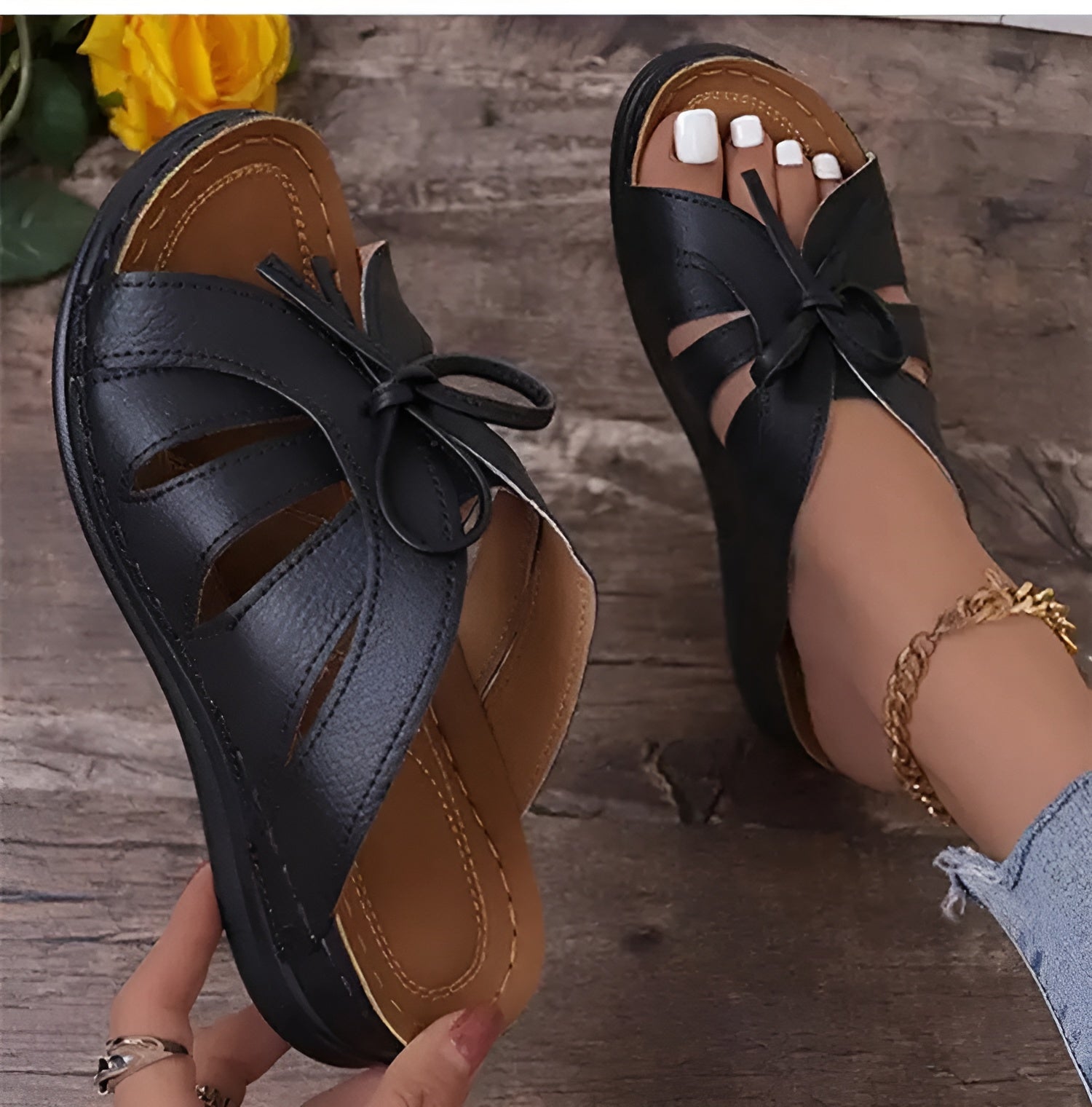 Retro Sandals for Women – Comfortable Orthopedic Shoes for Summer