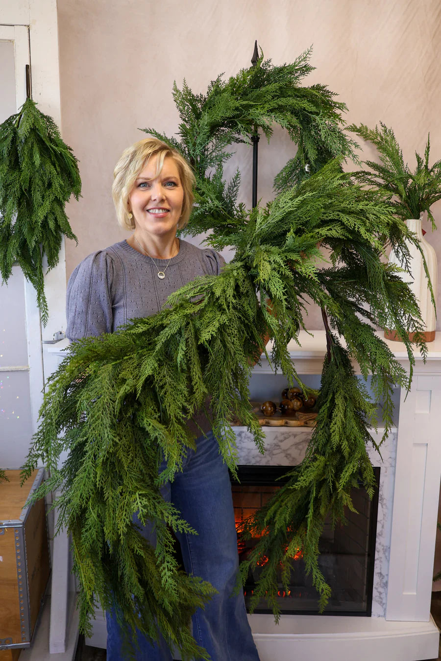 PineGrace™ Evergreen Festive Accent