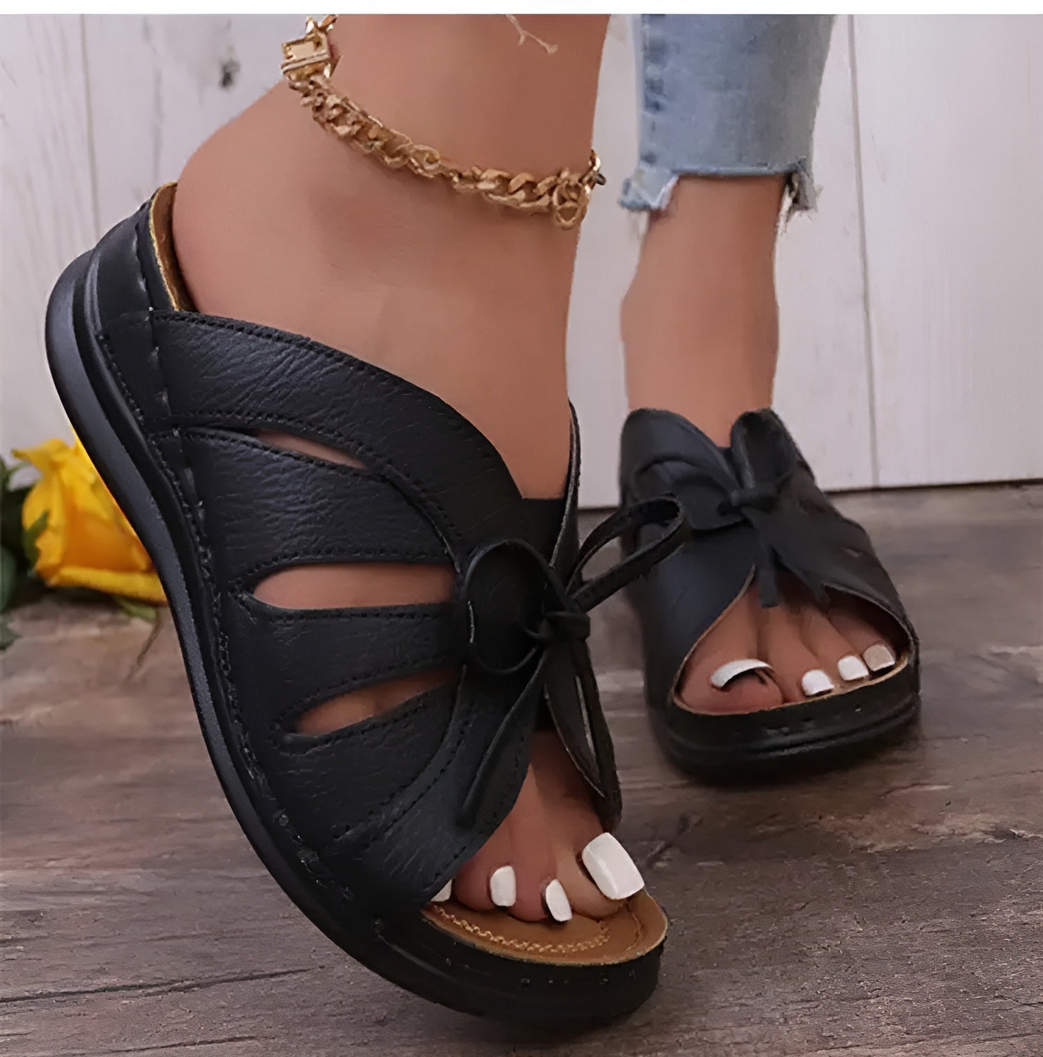 Retro Sandals for Women – Comfortable Orthopedic Shoes for Summer